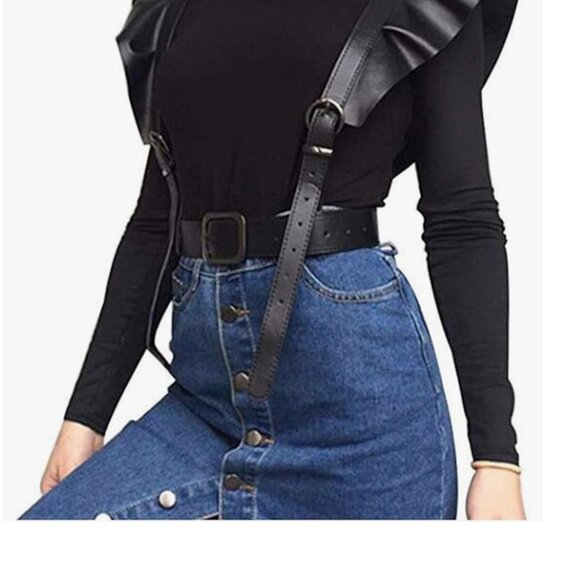 Women\'s Punk Leather Body Harness Belt main image 6
